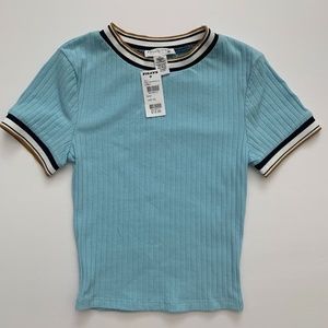 Tillys Full Tilt Womens Blue Tee Top Shirt NWT